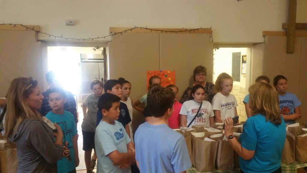 WAMC Summer Enrichment - St. Stephen RC Church Religious Ed Students Donate Lunch & Time