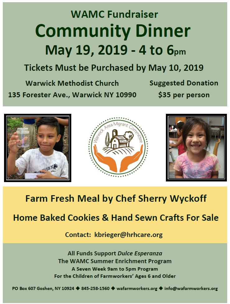 Annual WAMC Community Dinner - May 19, 2019