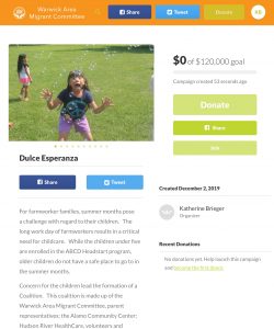 Giving Tuesday - Dulce Esperanza GoFundMe Fundraiser