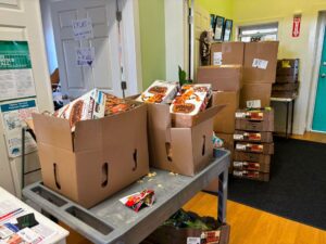 Town of Warwick donates much needed food supplies to WAFO.